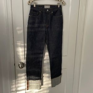 Everlane high rise straight jeans